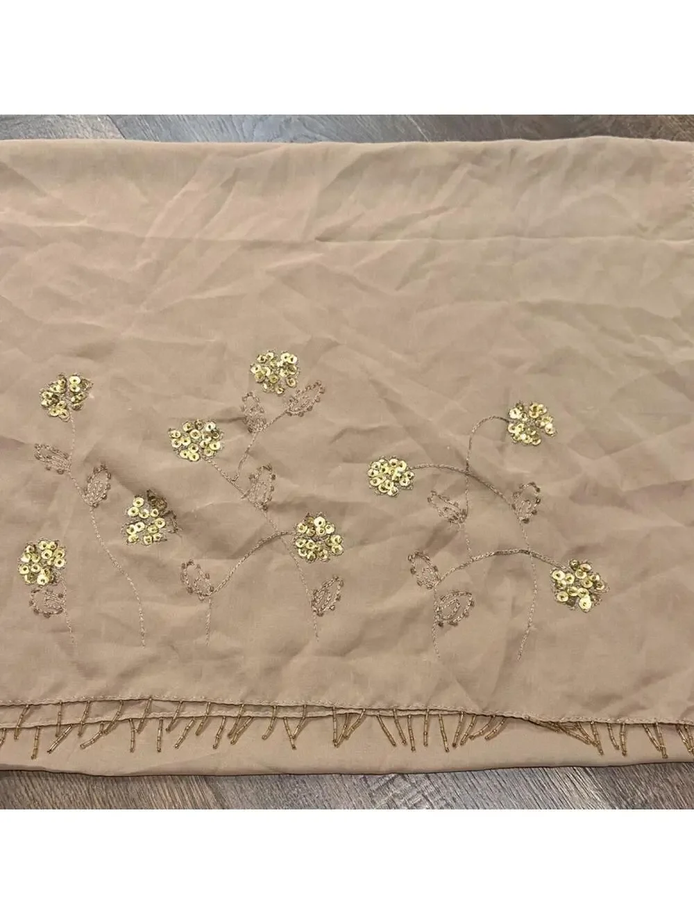 Women's Tan Scarf-wrap